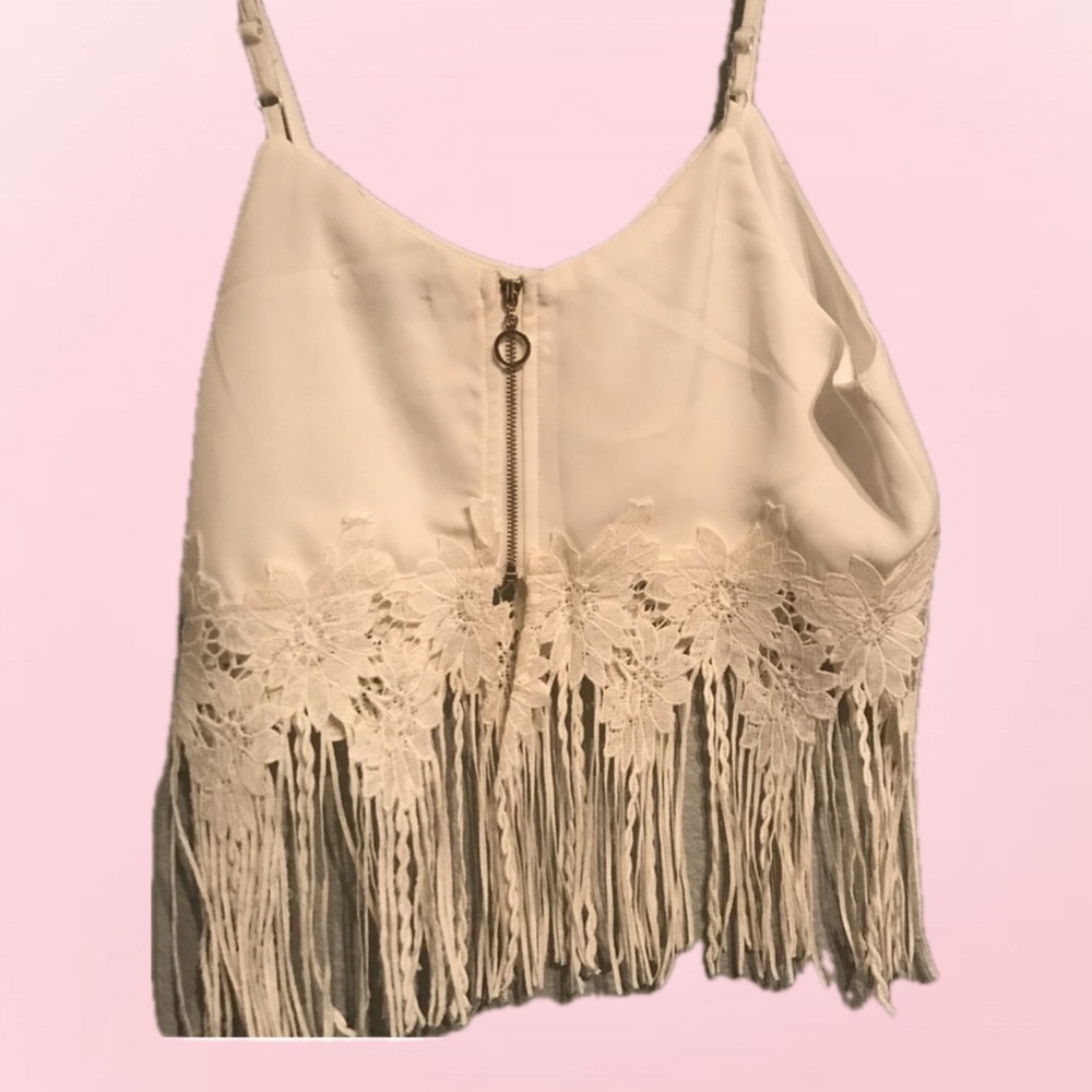 Embroidered Crop Top. - Picture 2 of 4